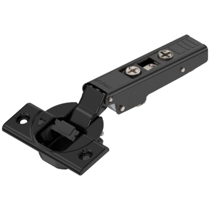 BLUM CLIP TOP HINGE 110DEG SPRUNG ONYX BLACK WITH INTEGRATED BLUMOTION 02550728  A OVERLAY APPLICATION