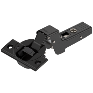 BLUM CLIP TOP HINGE 110DEG SPRUNG ONYX BLACK WITH INTEGRATED BLUMOTION 04821796  A FULL CRANKED APPLICATION