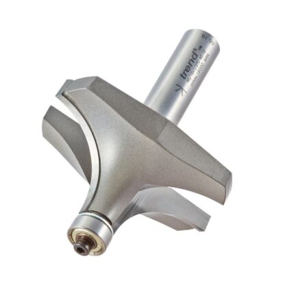 TREND 46/18 BEARING GUIDED OVOLO CUTTER 25.4MM RADIUS 1/2" SHANK