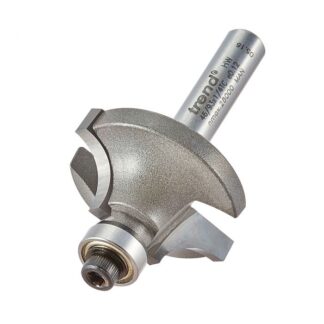 TREND 46/93 BEARING GUIDED OVOLO CUTTER 7.9MM RADIUS 1/4" SHANK