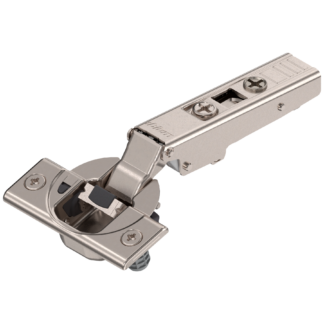 BLUM CLIP TOP HINGE 110DEG SPRUNG N.P. WITH INTEGRATED BLUMOTION 08884933 KNOCK-IN OVERLAY APPLICATION