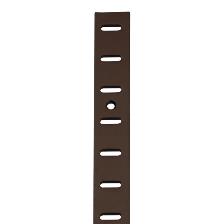Flat Bookcase Strip 1829mm x 19.1mm x 2mm, Steel, Dark Brown