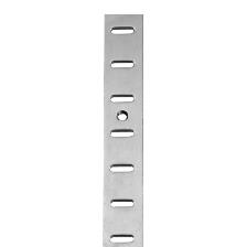 Flat Bookcase Strip 1829mm x 19.1mm x 2mm, Steel, Polished Chrome