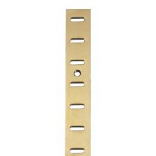 Flat Bookcase Strip 1829mm x 19.1mm x 2mm, Steel, Electro Brassed