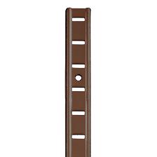 Universal Bookcase Strip 1829mm x 19.6mm x 1mm, Steel, Dark Brown