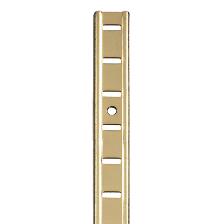Universal Bookcase Strip 1829mm x 19.6mm x 1mm, Steel, Electro Brassed