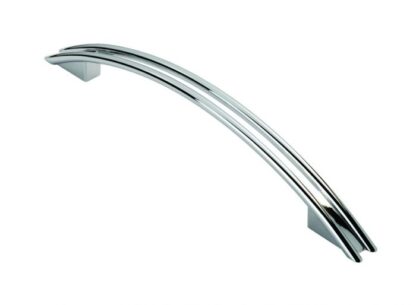 Carlisle Brass  FTD280BCP Wire Pattern Bow Handle, Chrome Plated, 128mm