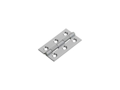CARLISLE BRASS BUTT HINGES 64X35X2MM SATIN CHROME PAIR (WITH SCREWS TO SUIT)
