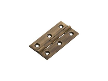CARLISLE BRASS BUTT HINGES 64X35X2MM ANTIQUE BRASS PAIR (WITH SCREWS TO SUIT)