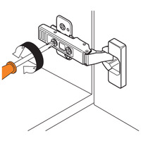 Blum 71T6540B CLIP Top Wide Angle Hinge 170°, Overlay Application, Inserta