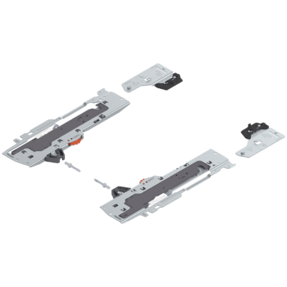TIP-ON BLUMOTION MECHANISM and LATCHES SET 07496665  for TANDEMBOX runners with T60.000D for 350-600mm runners and 10-20 kilo drawers