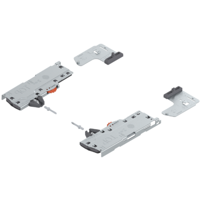 TIP-ON BLUMOTION MECHANISM AND LATCHES SET 08675028  FOR MOVENTO/LEGRABOX RUNNERS FOR 270-320MM RUNNERS AND 0-10 KILO DRAWERS