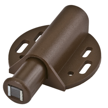MAGNETIC PUSH LATCH BROWN REQUIRES  W4ZINC OR 955.1008 PLATES   ***
