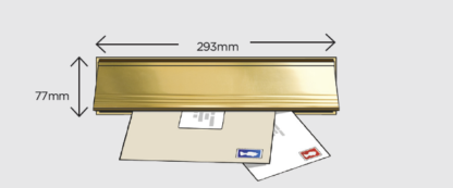 EXITEX LETTER PLATE SEAL WITH FLAP GOLD
