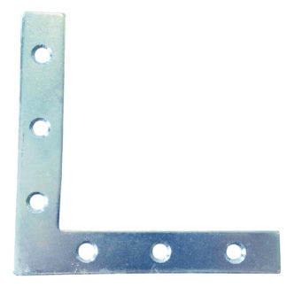 CORNER PLATE 150MM  ZINC PLATED DISCONTINUED AT SHOP
