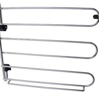 Hafele 807.16.203 300mm x 30mm x 270mm Tie and Belt Rack, Chrome Plated