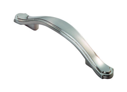 FTD505 STEPPED EDGE BOW HANDLE 76mm SN SATIN NICKEL