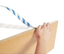 FASTEDGE SELF ADHESIVE PVC EDGING STRIP WHITE 24MM (15/16")  50 FOOT LONG