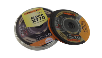 RHODIUS 115 X 1MM STEEL CUTTING DISC XT70;   SOLD SINGLY - PER DISC