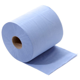 PERFORATED BLUE CENTRE FEED ROLLS 2 PLY AF113   200MM X 150M   ** PACKS OF 6 ONLY **