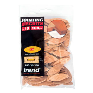TREND NO. 10 SIZE COMPRESSED BEECH BISCUITS - 100 PACK