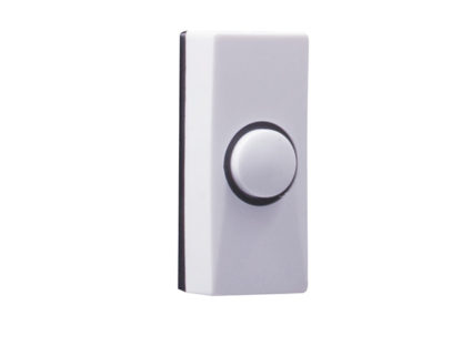 Byron 7910 Plastic Bell Push in White