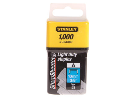 STANLEY TRA2 LIGHT-DUTY STAPLE 10MM TRA206T (PACK 1000)
