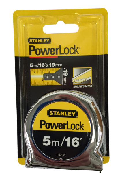 STANLEY POWERLOCK® CLASSIC POCKET TAPE 5M/16FT (WIDTH 19MM)