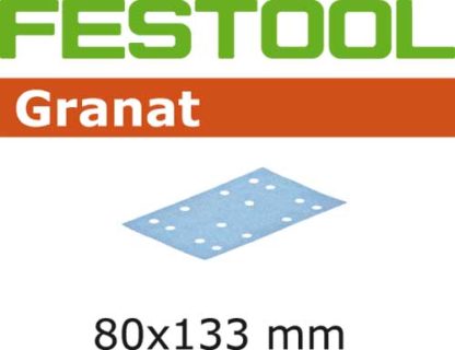 FESTOOL SAND SHEET GRANAT 80X133 40G PK50