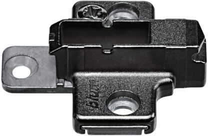 BLUM MOUNTING PLATE CLIP &amp; CLIP TOP 6mm  A No.05286568   REQUIRES SYS SCREWS ONYX BLACK
