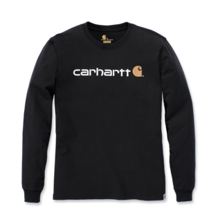 Carhartt 104107 Core Logo T-Shirt Long Sleeve Black