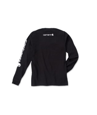 Carhartt EK231 Sleeve Logo Long Sleeve T-Shirt Black