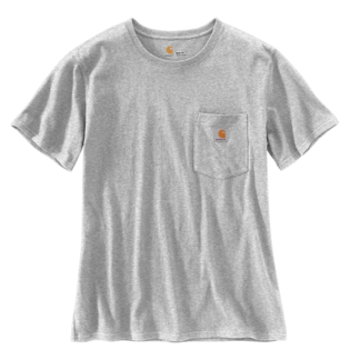 Carhartt 103067 Pocket Short Sleeve T-Shirt Heather Grey