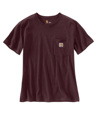 Carhartt 103067 Pocket Short Sleeve T-Shirt Deep Wine