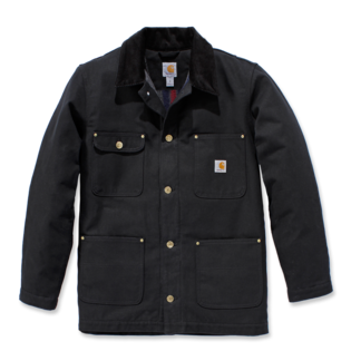 Carhartt 103825 Firm Duck Chore Coat Black