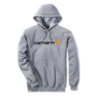 Carhartt 100074 Signature Logo Sweatshirt Heather Grey