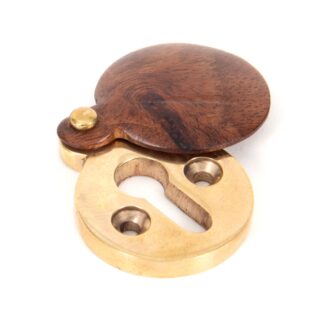 ANVIL ROUND ESCUTCHEON WITH COVER ROSEWOOD