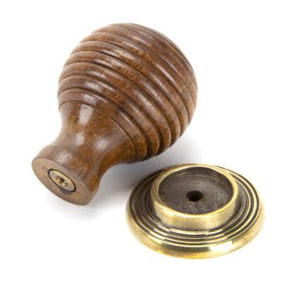 Anvil Beehive Cabinet Knob 38mm Rosewood/Antique Brass