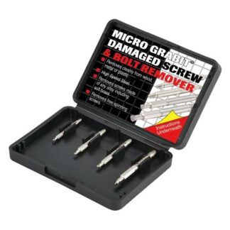 TREND GRAB/ME1 GRABIT SCREW EXTRACTOR SET - 4 PIECE SET FOR REMOVING DAMAGED SCREWS AND BOLTS FROM 3MM TO 6MM DIAMETER