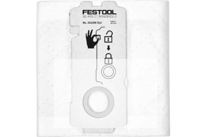 FESTOOL SELFCLEAN FILTER BAG FOR CT MIDI MINI CT15 P NEW VERSION  PACK OF 5