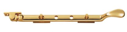 VICTORIAN CASEMENT STAY 210mm POLISHED BRASS