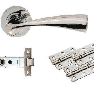 CARLISLE BRASS SINTRA LATCH PACK - ULTIMATE DOOR PACK POLISHED CHROME