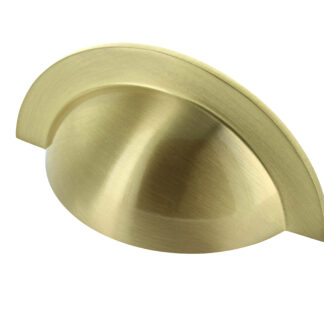 CROFTS &amp; ASSINDER MONMOUTH CUP HANDLE 64MM BRUSHED SATIN BRASS