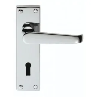 VICTORIAN LEVER ON LOCK BACKPLATE POLISHED CHROME
BLISTER PACK