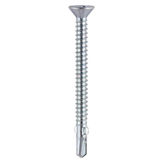 TIMCO WING-TIP SELF-DRILLING SCREWS COUNTERSUNK PH FOR TIMBER TO LIGHT SECTION STEEL ZINC 5.5 X 50 - BAG OF 150