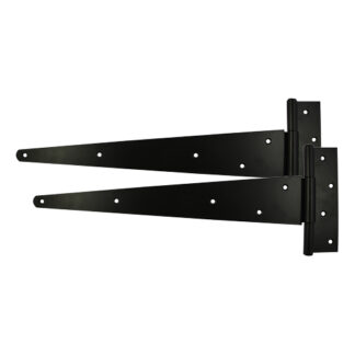 TIMCO PAIR OF STRONG TEE HINGES BLACK 14"