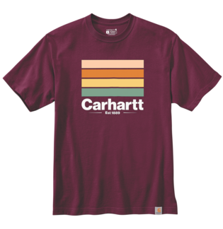 CARHARTT 105910 RELAXED FIT S/S LINE GRAPHIC T-SHIRT PORT LARGE