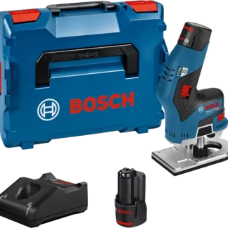 BOSCH GKF12.8 PROFESSIONAL PALM ROUTER WITH 2 X BATTERIES &amp; L BOX