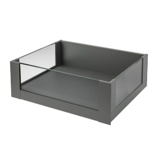 Legrabox Free C Height (177mm) Internal Drawer With Full Height Glass Orion Grey