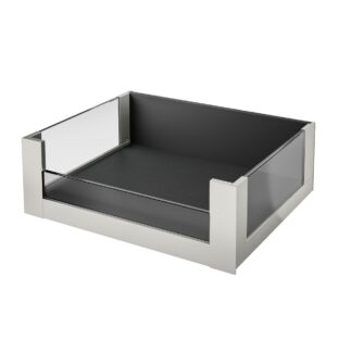 Legrabox Free C Height (177mm) Internal Drawer With Glass Stainless Steel